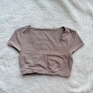 Beyond Yoga Spacedye What’s the Scoop Bra Top | Chai | Size L | EUC